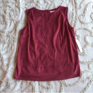 Suede Tank Top
